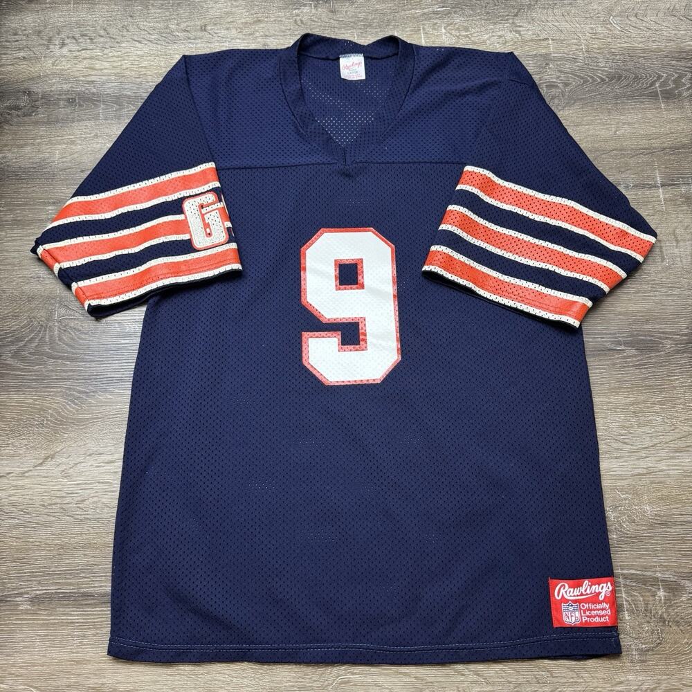 Vintage Jim McMahon #9 Chicago Bears NFL Rawlings Jersey Size Large Made In USA